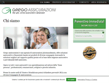Tablet Screenshot of gregoassicurazioni.it